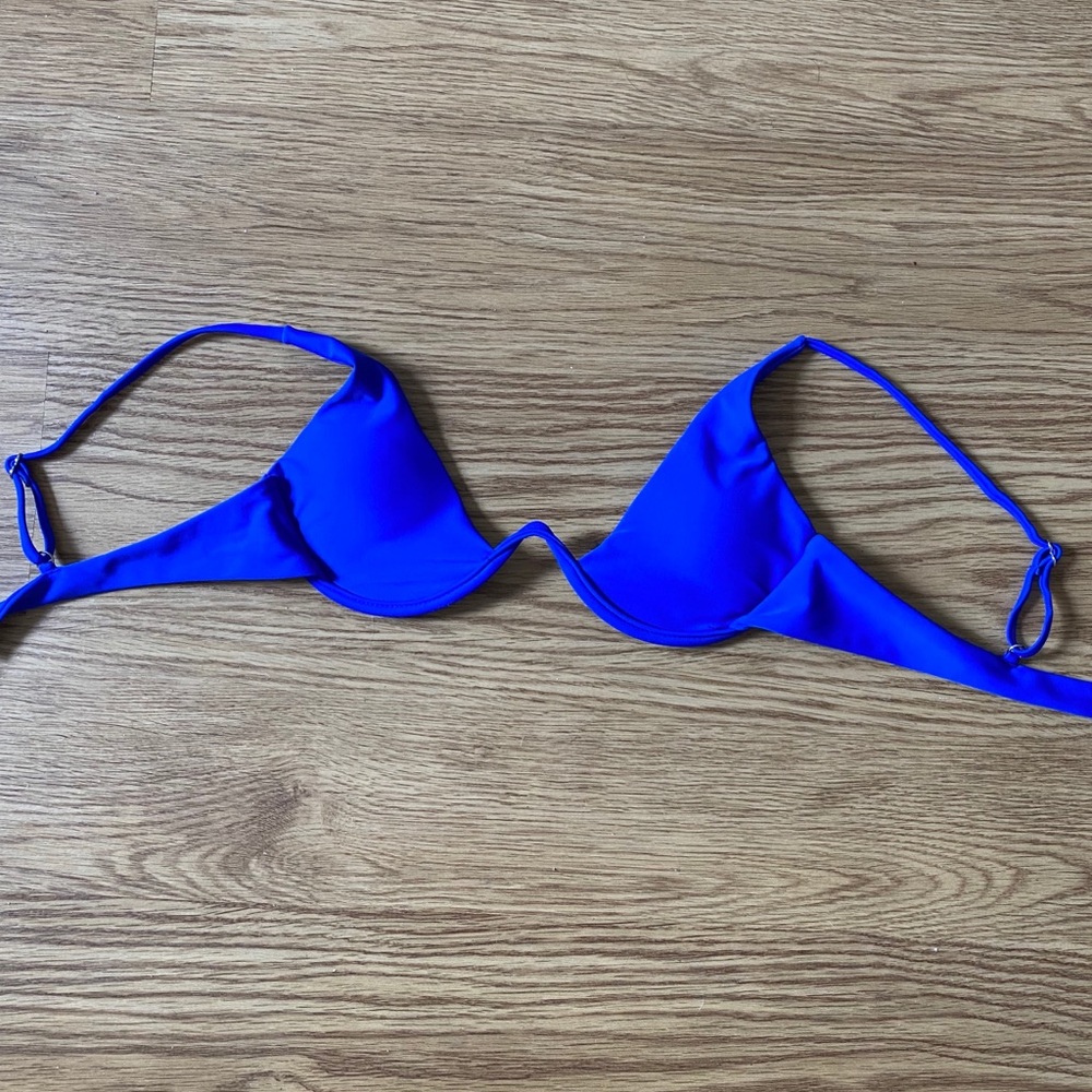 Royal blue bikini top